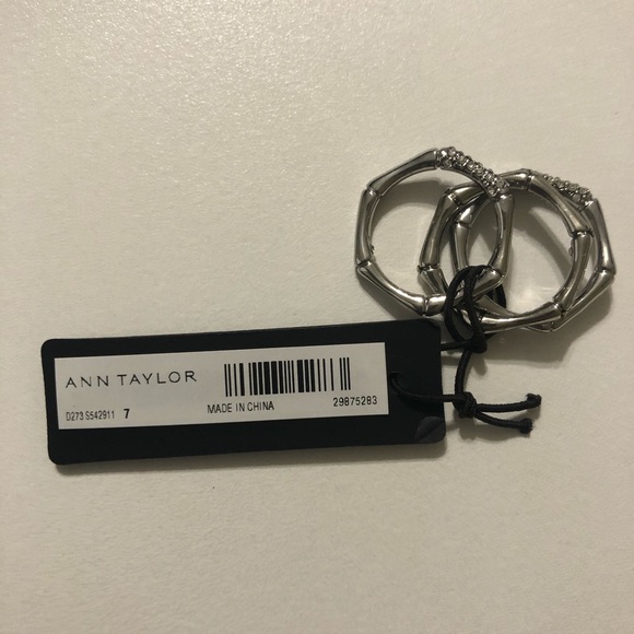 Ann Taylor Bamboo Stackable ring set - Picture 6 of 6